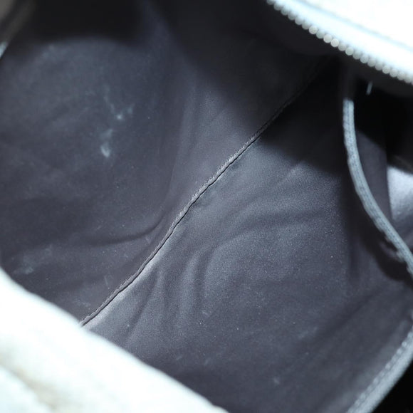 CHANEL Chain Shoulder Bag Leather Ivory Silver CC Auth 140320