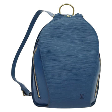 LOUIS VUITTON Epi Mabillon Backpack Blue M52235 LV Auth 140323