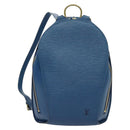 LOUIS VUITTON Epi Mabillon Backpack Blue M52235 LV Auth 140323A-13