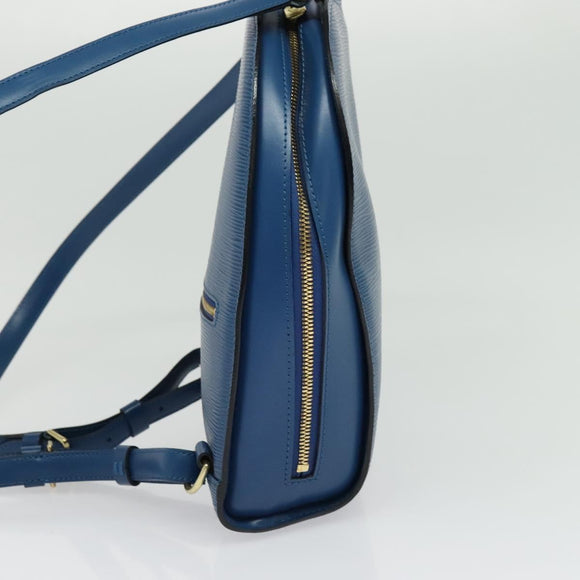 LOUIS VUITTON Epi Mabillon Backpack Blue M52235 LV Auth 140323