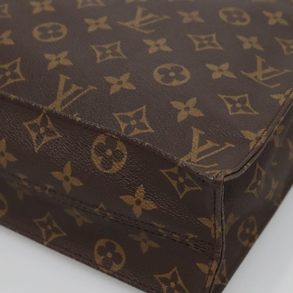 LOUIS VUITTON Monogram Sac Plat Hand Bag M51140 LV Auth 140331