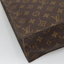 LOUIS VUITTON Monogram Sac Plat Hand Bag M51140 LV Auth 140331-13