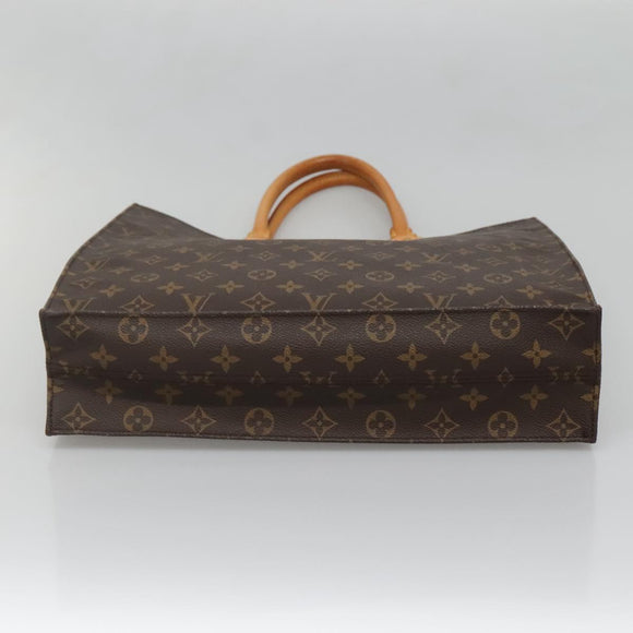 LOUIS VUITTON Monogram Sac Plat Hand Bag M51140 LV Auth 140331