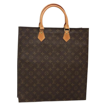 LOUIS VUITTON Monogram Sac Plat Hand Bag M51140 LV Auth 140332