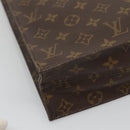 LOUIS VUITTON Monogram Sac Plat Hand Bag M51140 LV Auth 140332-14