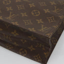 LOUIS VUITTON Monogram Sac Plat Hand Bag M51140 LV Auth 140332-15