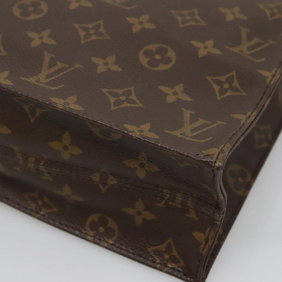 LOUIS VUITTON Monogram Sac Plat Hand Bag M51140 LV Auth 140332