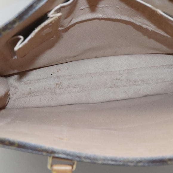 LOUIS VUITTON Monogram Sac Plat Hand Bag M51140 LV Auth 140332