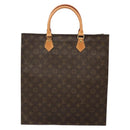 LOUIS VUITTON Monogram Sac Plat Hand Bag M51140 LV Auth 140332-13