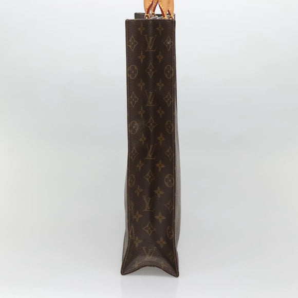 LOUIS VUITTON Monogram Sac Plat Hand Bag M51140 LV Auth 140332