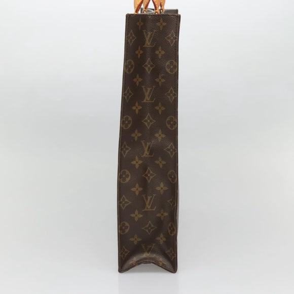 LOUIS VUITTON Monogram Sac Plat Hand Bag M51140 LV Auth 140332