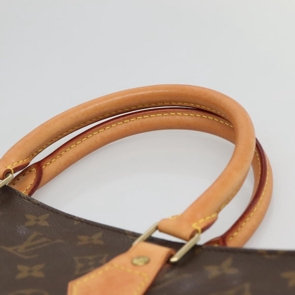 LOUIS VUITTON Monogram Sac Plat Hand Bag M51140 LV Auth 140332