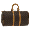 LOUIS VUITTON Monogram Keepall 45 Boston Bag M41428 LV Auth 140333-1