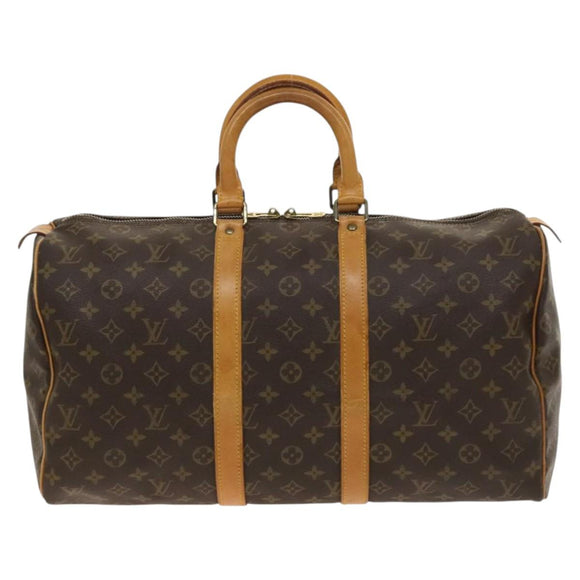 LOUIS VUITTON Monogram Keepall 45 Boston Bag M41428 LV Auth 140333