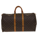 LOUIS VUITTON Monogram Keepall 55 Boston Bag M41424 LV Auth 140335-13