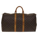 LOUIS VUITTON Monogram Keepall 55 Boston Bag M41424 LV Auth 140335-2