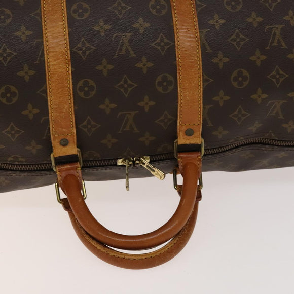 LOUIS VUITTON Monogram Keepall 55 Boston Bag M41424 LV Auth 140335