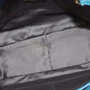 Miu Miu Hand Bag Leather 2way Blue Gold Auth 140336-10