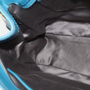 Miu Miu Hand Bag Leather 2way Blue Gold Auth 140336-21