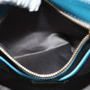 Miu Miu Hand Bag Leather 2way Blue Gold Auth 140336-22