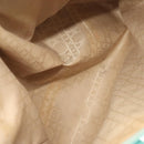 Christian Dior Tote Bag Leather Light Blue Gold Auth 140337-11