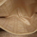 Christian Dior Tote Bag Leather Light Blue Gold Auth 140337-22