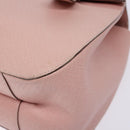 Salvatore Ferragamo Gancini Hand Bag Leather Pink Silver Auth 140343-14