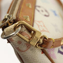 LOUIS VUITTON Monogram Multicolor Pochette Pouch White M92649 LV Auth 140354-17