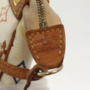LOUIS VUITTON Monogram Multicolor Pochette Pouch White M92649 LV Auth 140354-18