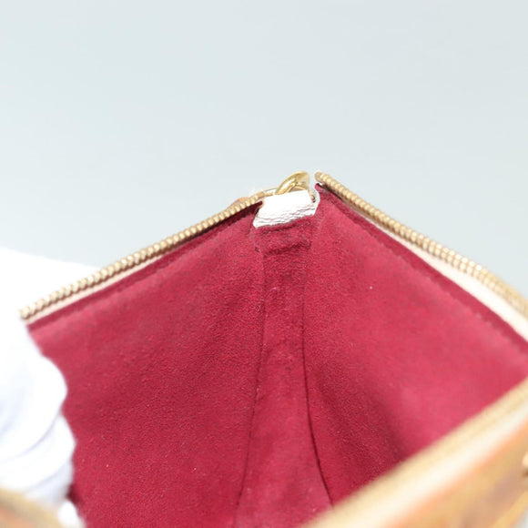 LOUIS VUITTON Monogram Multicolor Pochette Pouch White M92649 LV Auth 140354