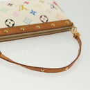 LOUIS VUITTON Monogram Multicolor Pochette Pouch White M92649 LV Auth 140354-7