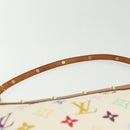 LOUIS VUITTON Monogram Multicolor Pochette Pouch White M92649 LV Auth 140354-8