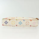 LOUIS VUITTON Monogram Multicolor Pochette Pouch White M92649 LV Auth 140354-5