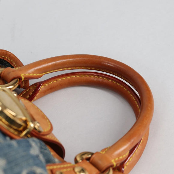 LOUIS VUITTON Monogram denim Preity Hand Bag Blue M95020 LV Auth 140355V