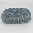 LOUIS VUITTON Monogram denim Preity Hand Bag Blue M95020 LV Auth 140355V-7