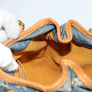 LOUIS VUITTON Monogram denim Preity Hand Bag Blue M95020 LV Auth 140355V-22