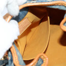 LOUIS VUITTON Monogram denim Preity Hand Bag Blue M95020 LV Auth 140355V-23