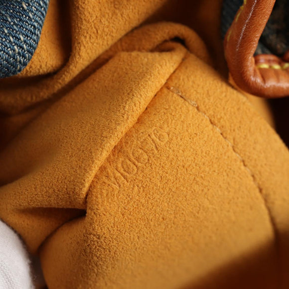 LOUIS VUITTON Monogram denim Preity Hand Bag Blue M95020 LV Auth 140355V