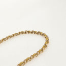 CHANEL Chain Matelasse Shoulder Bag Leather Yellow Gold CC Auth 140358M-14