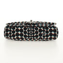 CHANEL Matelasse Chain Shoulder Bag Nylon Black Silver CC Auth 140364M-5