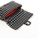 CHANEL Matelasse Chain Shoulder Bag Nylon Black Silver CC Auth 140364M-21