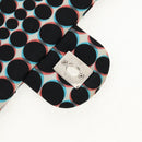 CHANEL Matelasse Chain Shoulder Bag Nylon Black Silver CC Auth 140364M-22