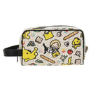 FENDI Zucca Canvas Pouch White Silver Auth 140366M-13