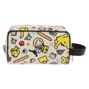 FENDI Zucca Canvas Pouch White Silver Auth 140366M-2