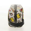 FENDI Zucca Canvas Pouch White Silver Auth 140366M-4