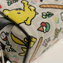 FENDI Zucca Canvas Pouch White Silver Auth 140366M-7