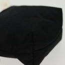 CELINE Pouch Nylon Zwart Goud Auth 140367-15