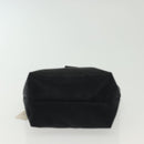 CELINE Pouch Nylon Zwart Goud Auth 140367-5