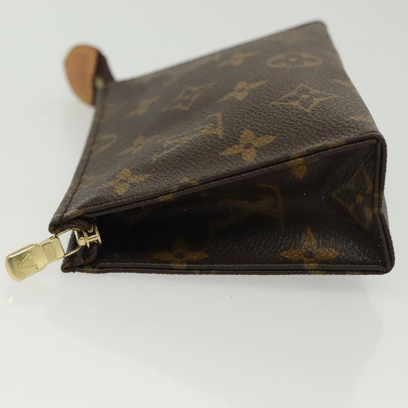 LOUIS VUITTON Monogram Poche Toilette 15 Pouch M47546 LV Auth 140371