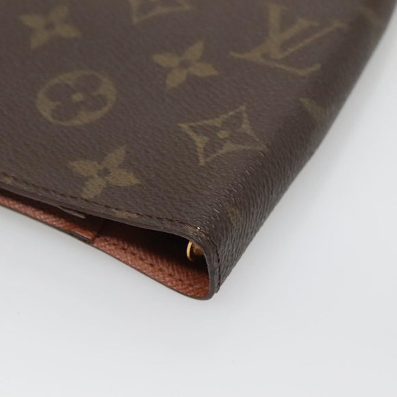 LOUIS VUITTON Monogram Agenda PM Day Planner Cover R20005 LV Auth 140373